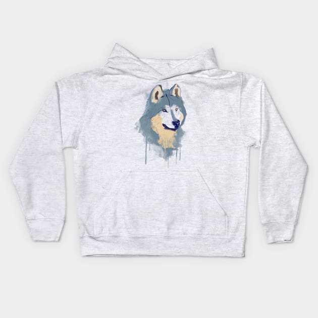 Wolf Waco Kids Hoodie by suryas